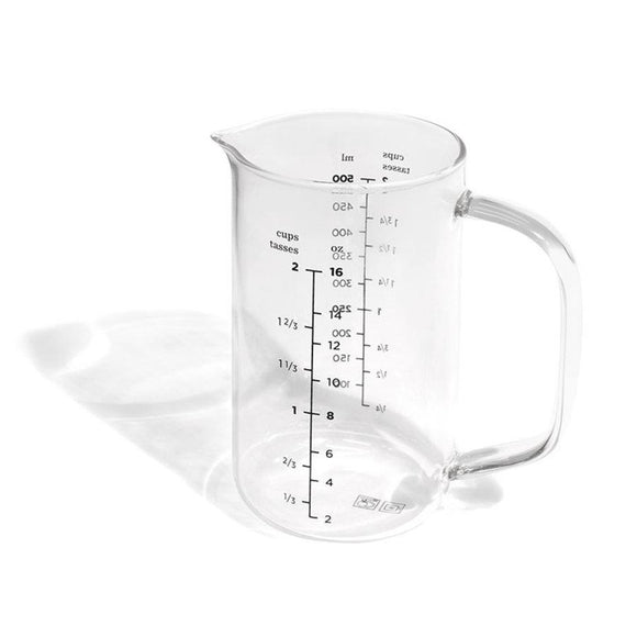 Tasse à mesurer multi-usage en verre de 0,5 litre (2 tasses)